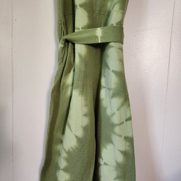 LoveShackFancy Nala Tie Dye Cashmere Blend Overalls Tie Strap Belted Jumpsuit Xs - Picture 11 of 12